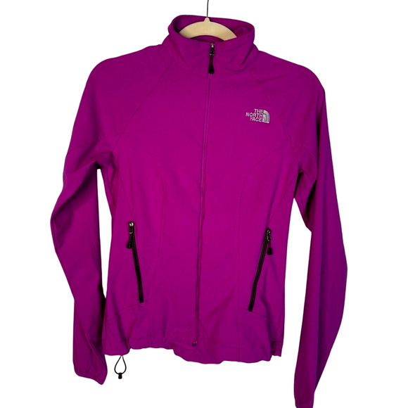 NEW! The North Face S Shellrock Jacket Full Zip Soft Shell Fitted Magenta Purple - Picture 1 of 7